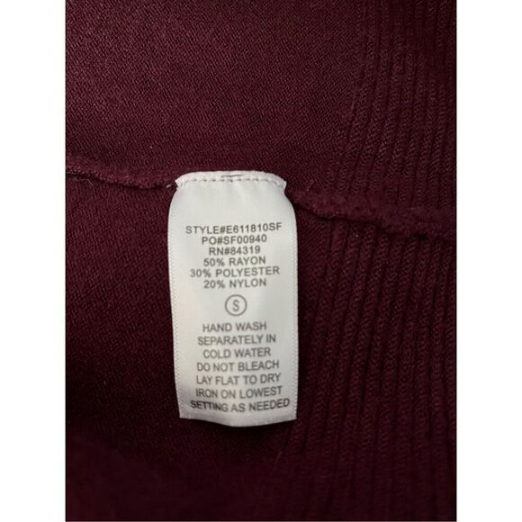 Brand New Evolution by Cyrus Women's Small Purple Open Front Cardigan Sweater - Picture 7 of 8